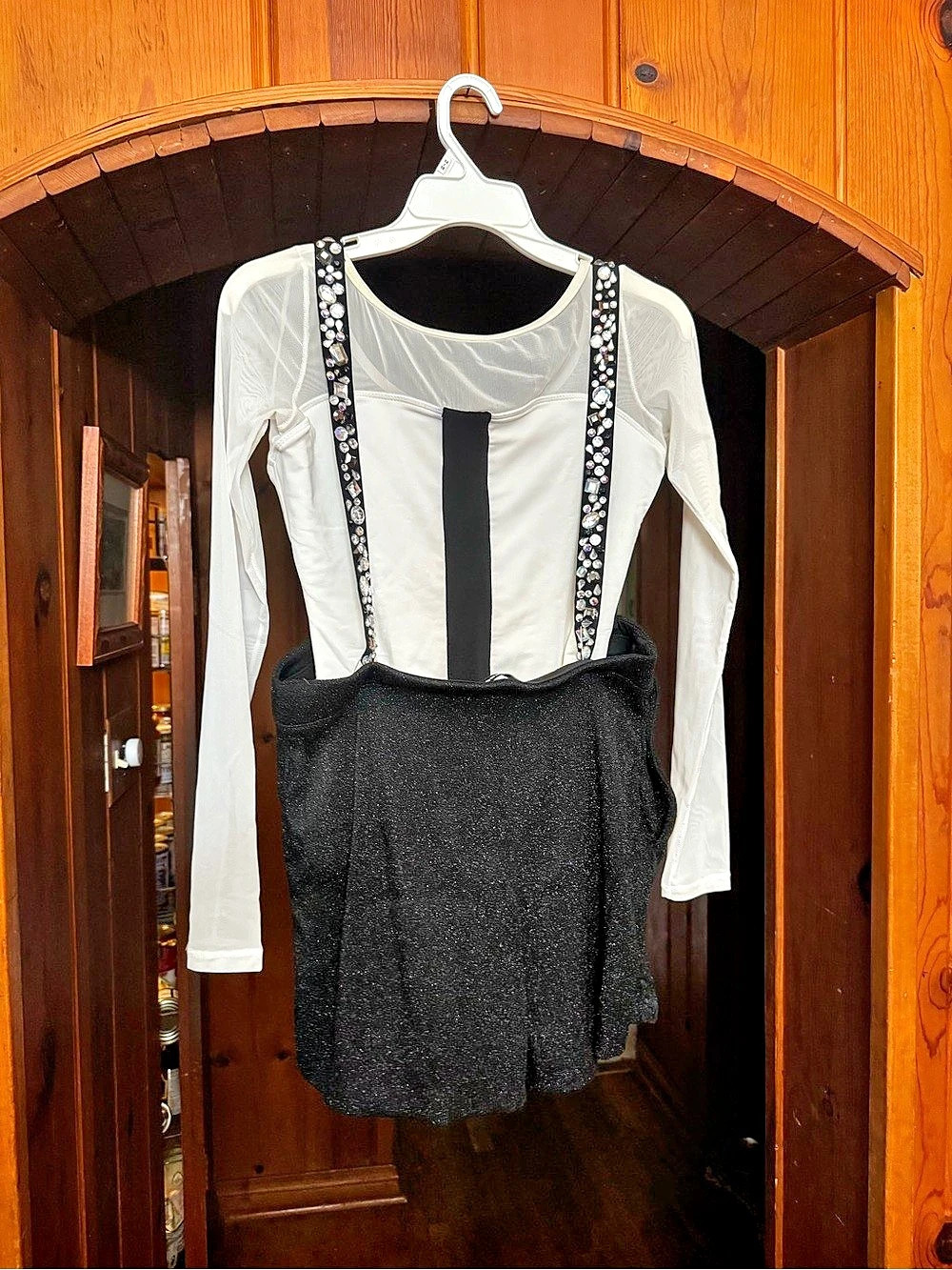 Floral Black & White Romper 2 Piece